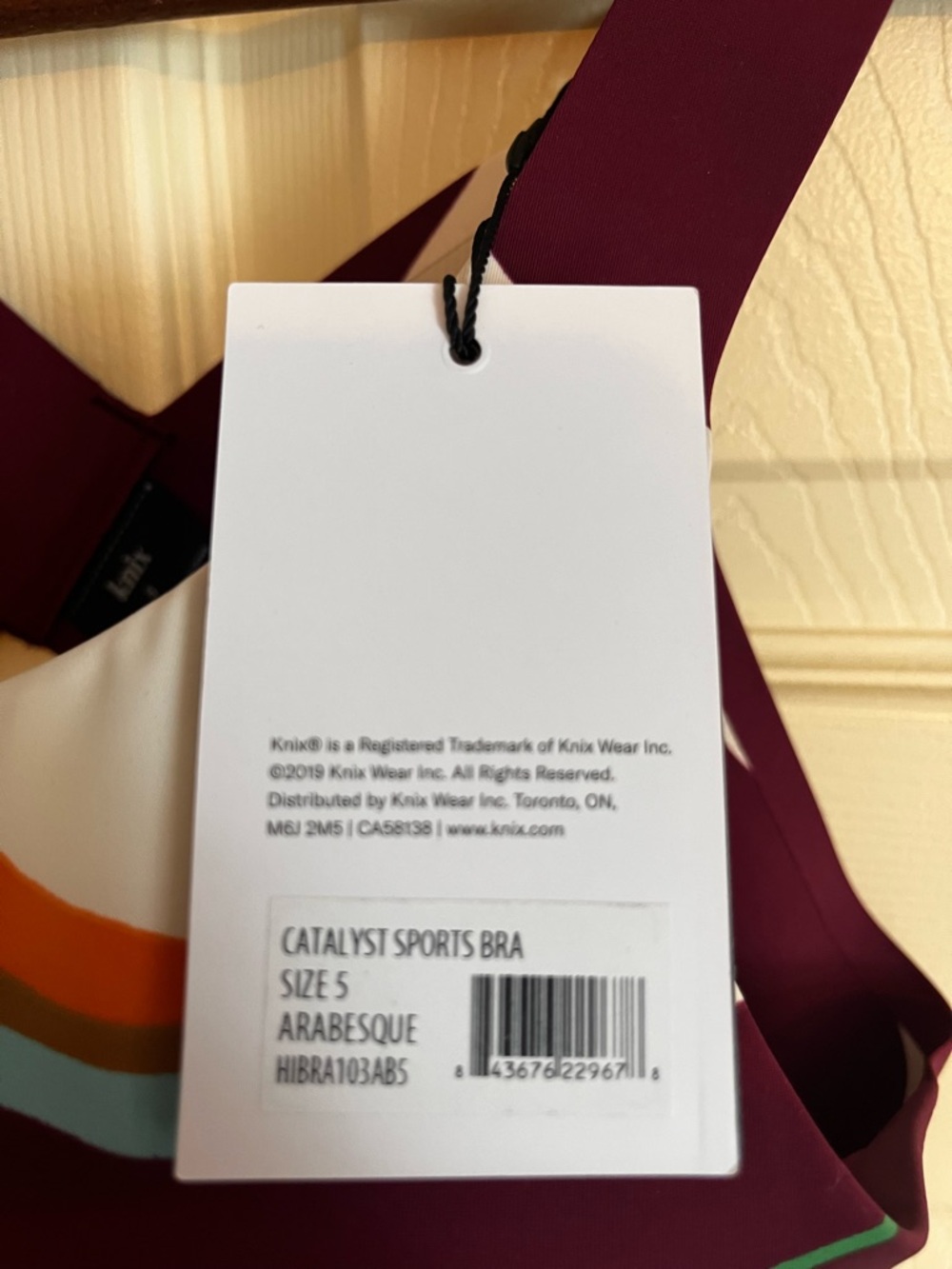 NWT KNIX Catalyst Workout Bra Size 5 - Picture 8 of 8